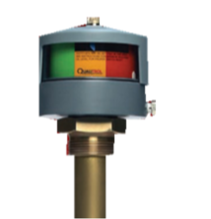 Vertical oil level indicator